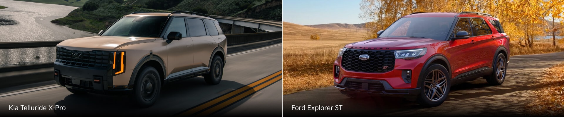 2027 Kia Telluride vs. 2026 Ford Explorer