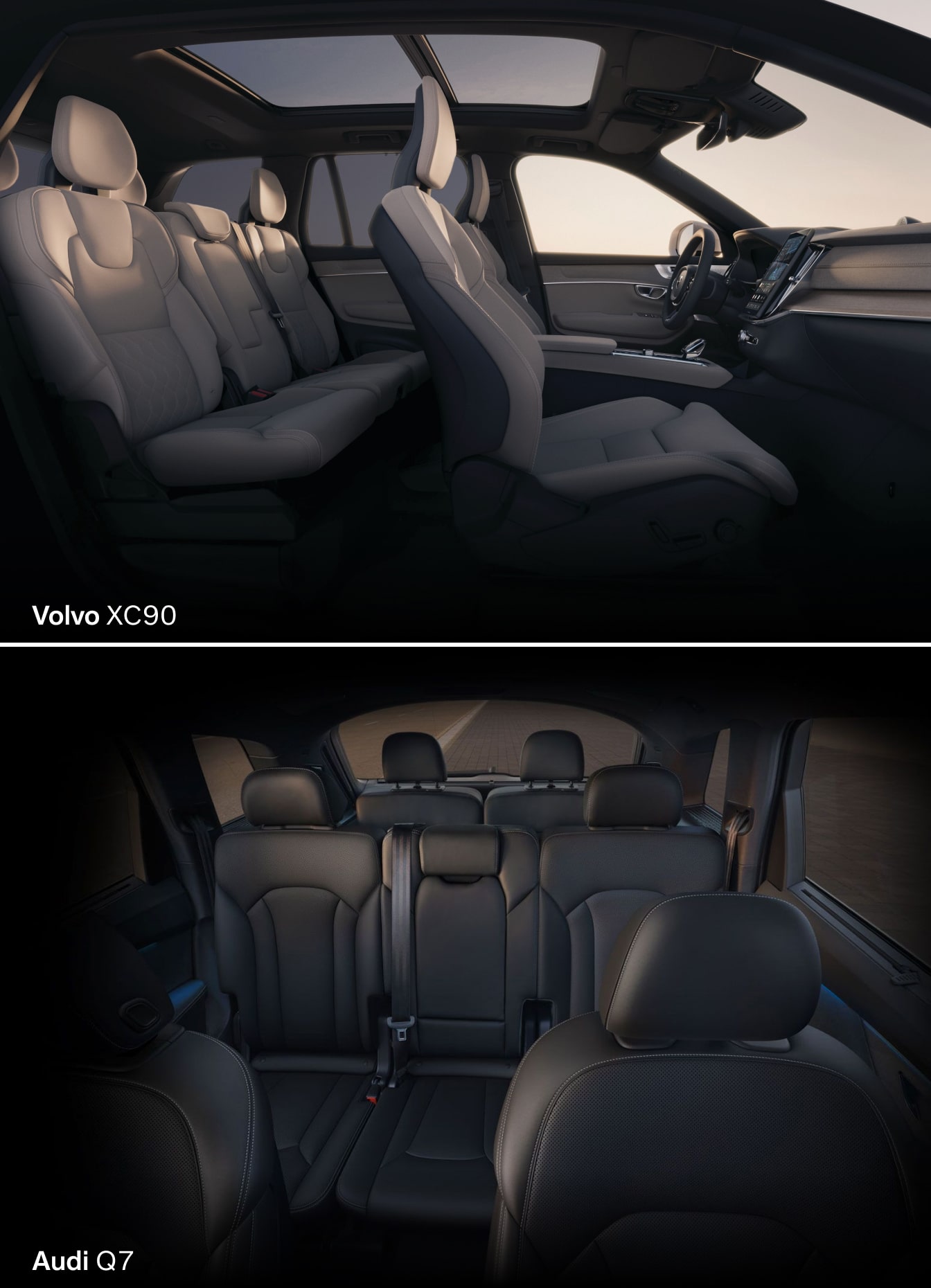Volvo XC90 vs. Q7: Interior Benefits