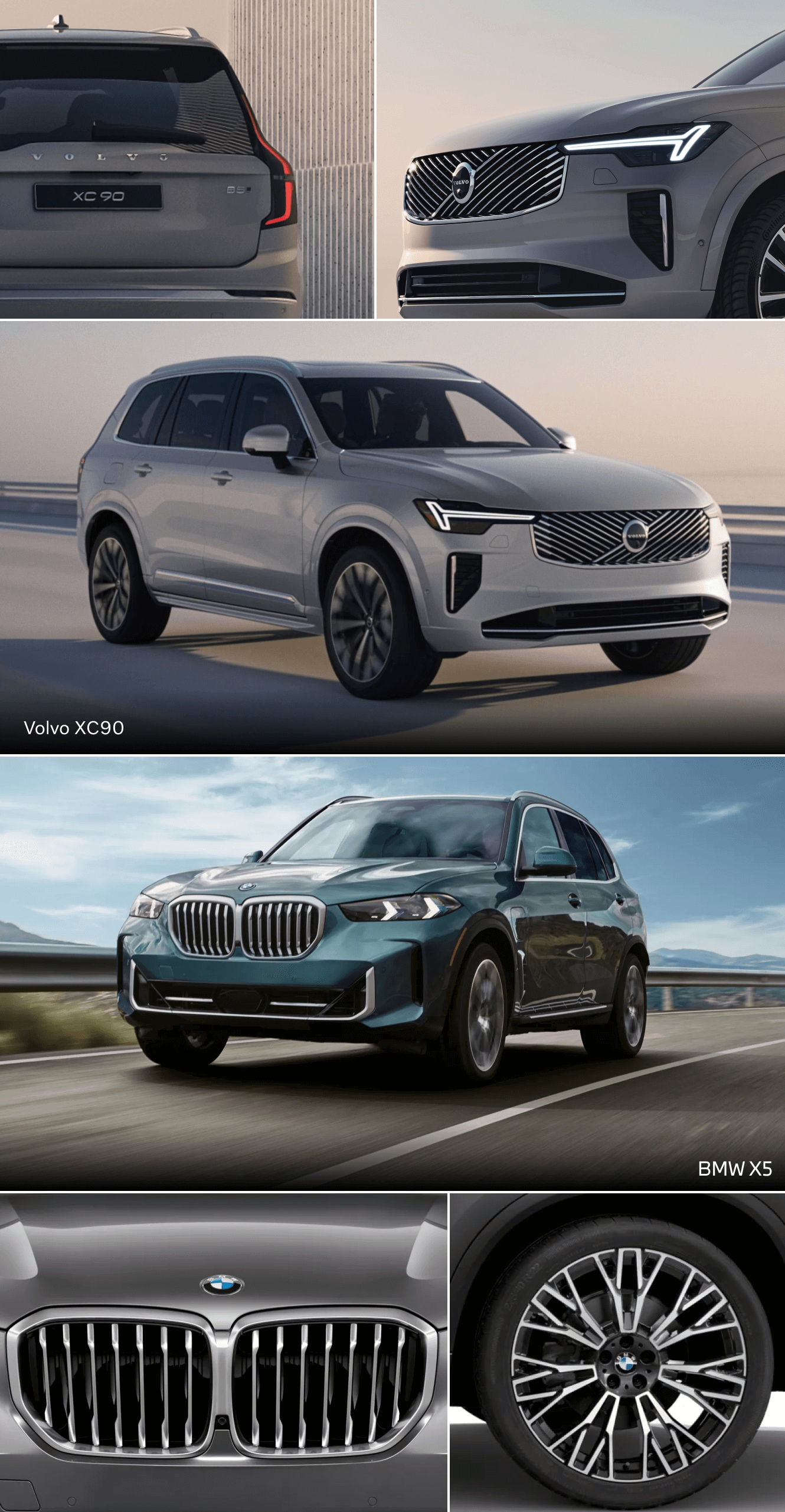 New Volvo XC90 or BMW X5 Specs & Performance