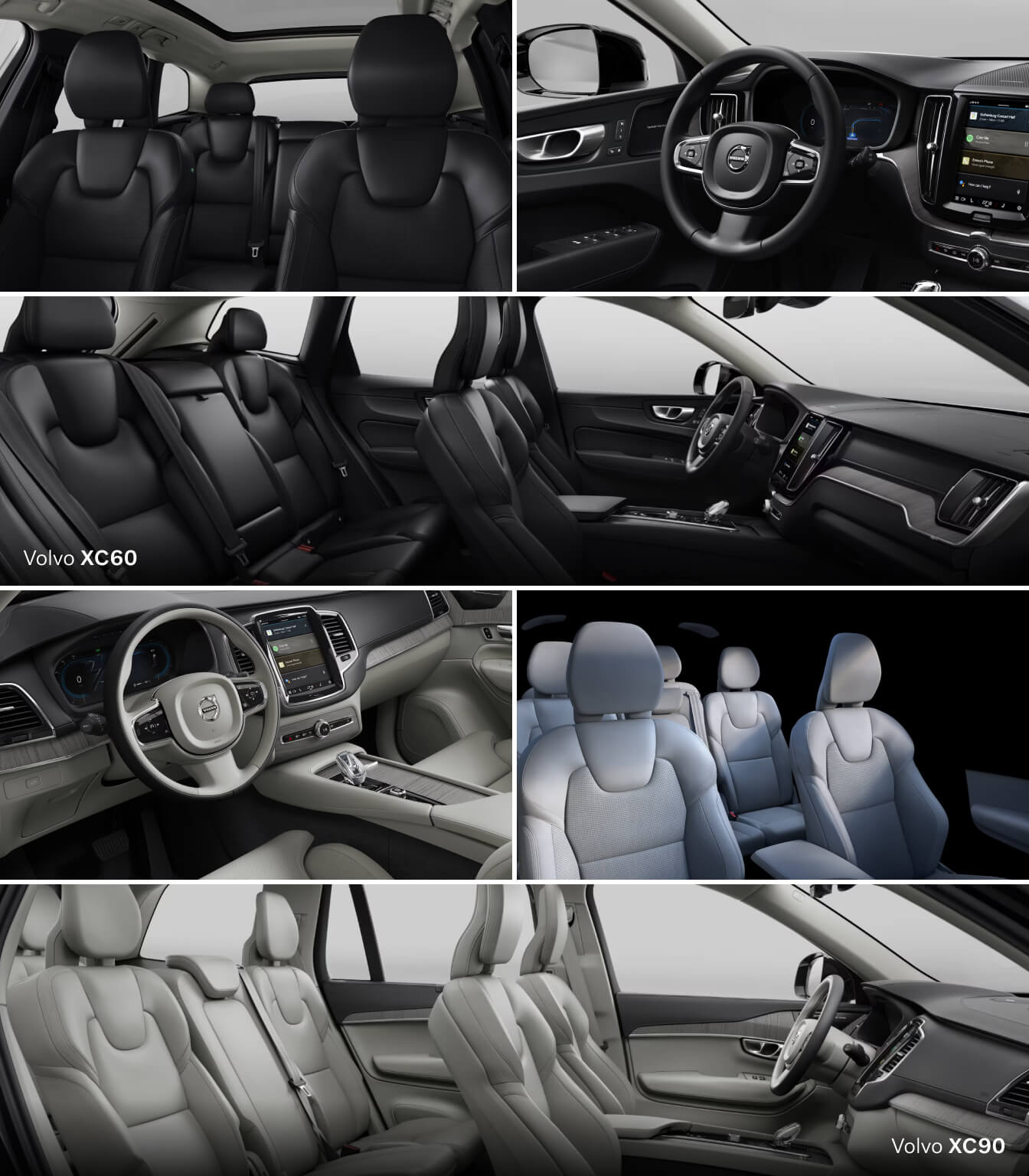 Volvo XC60 vs. Volvo XC90 Interior