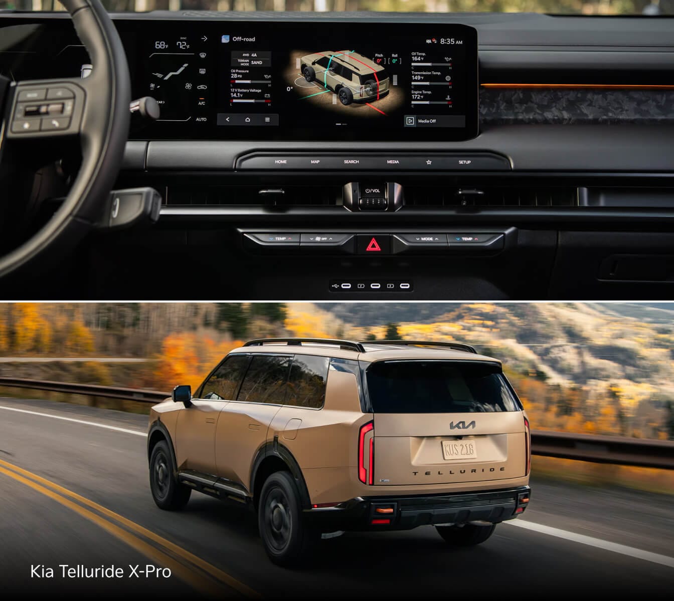 New Kia Telluride vs. Ford Explorer Safety Features