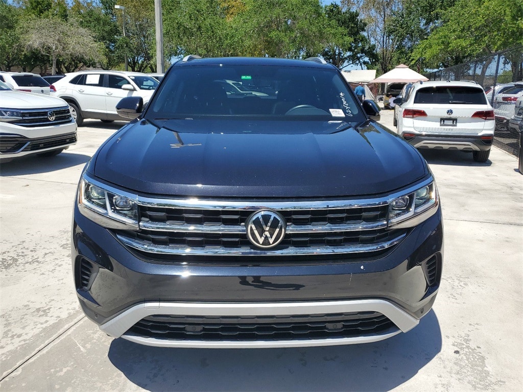 Certified 2021 Volkswagen Atlas Cross Sport SE w/Tech with VIN 1V2JC2CA9MC223636 for sale in Coconut Creek, FL