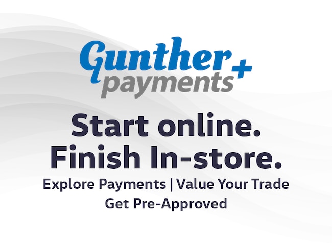Gunther Payments Plus. Start 
online. Finish in-store.