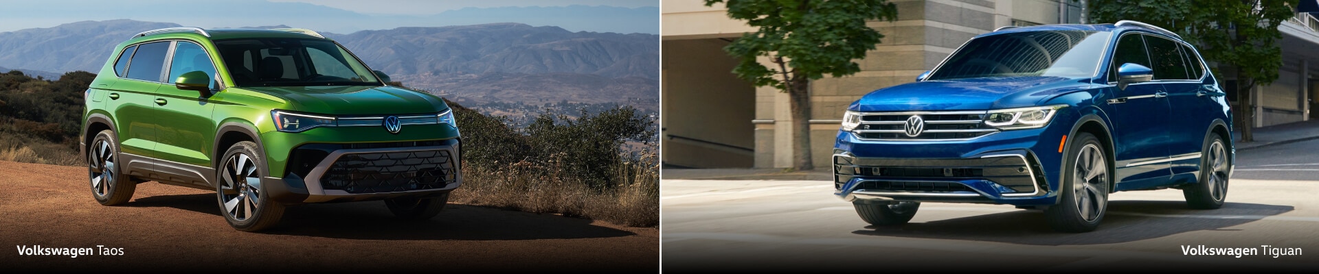 Volkswagen Taos vs. Tiguan