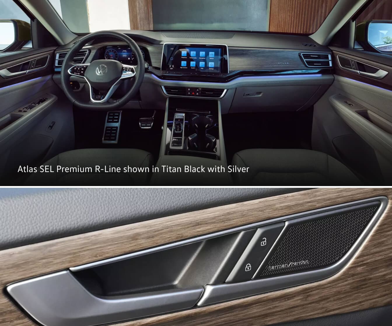 The interior of the new Volkswagen Atlas