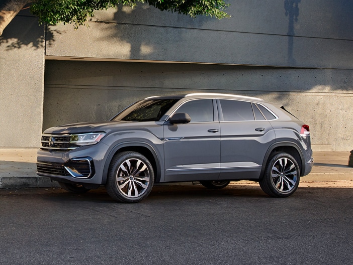 Volkswagen Atlas Cross Sport. The trim shown has a higher MSRP than the advertised price.