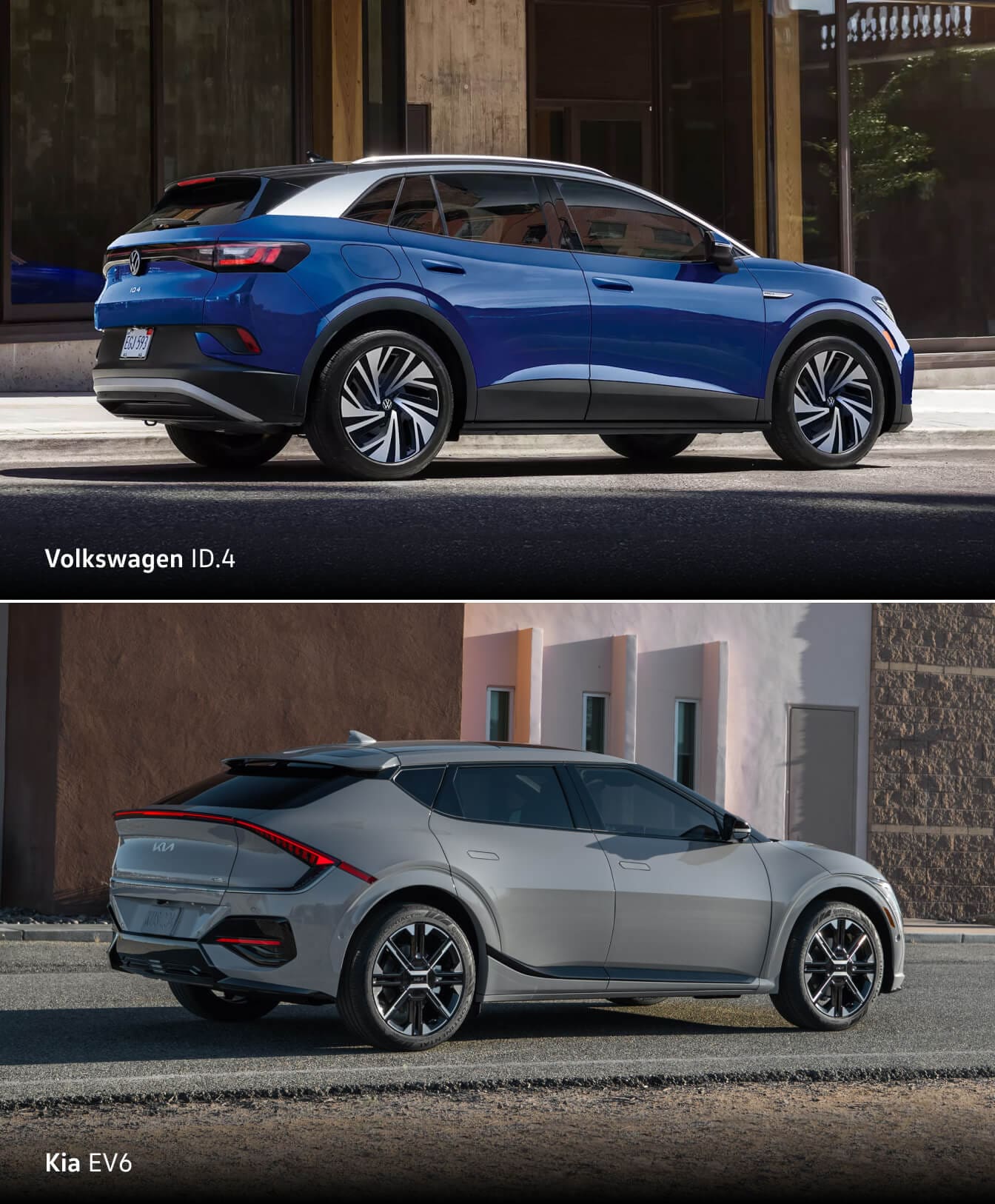 Dimensions of the Kia EV6 vs. Volkswagen ID.4