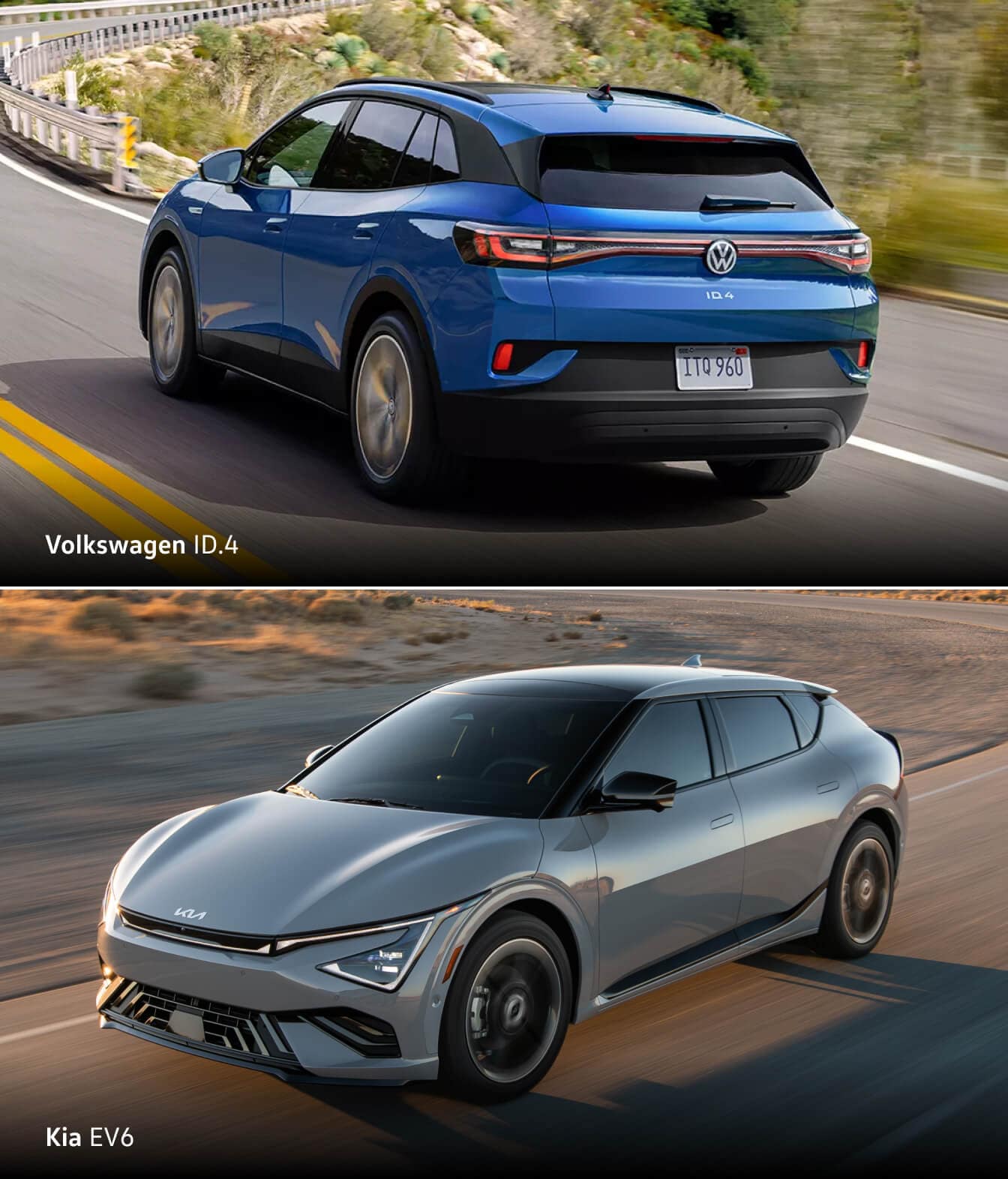 Volkswagen ID.4 vs. Kia EV6 Performance