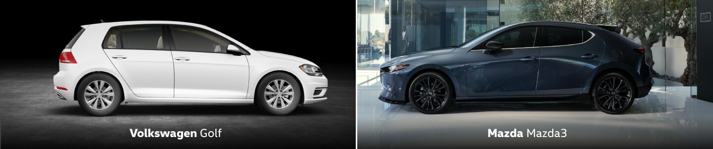 VW Golf vs. Mazda3