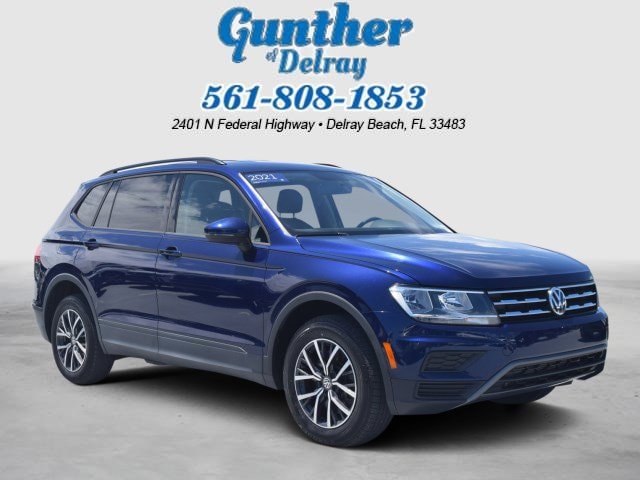 Certified 2021 Volkswagen Tiguan S with VIN 3VV1B7AX7MM028935 for sale in Delray Beach, FL