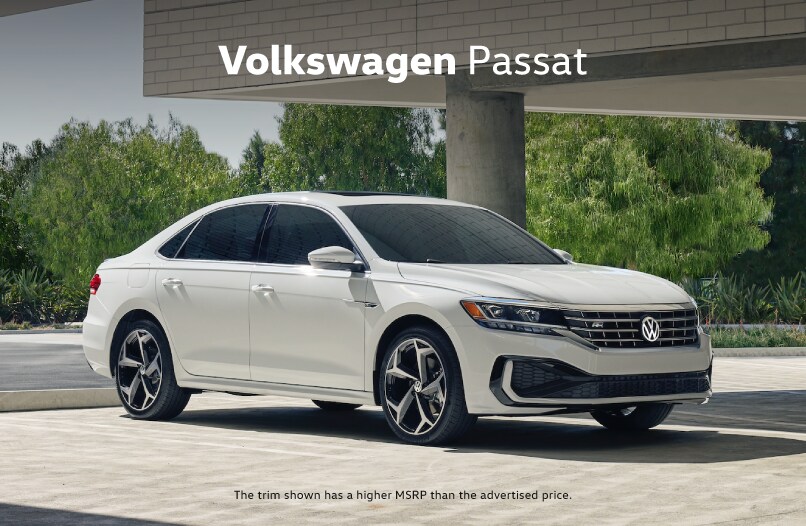 2021 Volkswagen Passat. The trim shown has a higher MSRP than the 
advertised price.