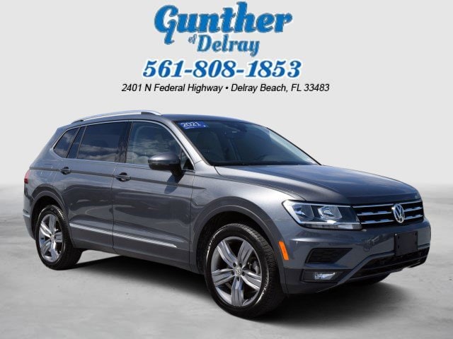 Used 2021 Volkswagen Tiguan SEL with VIN 3VV2B7AX5MM054227 for sale in Delray Beach, FL