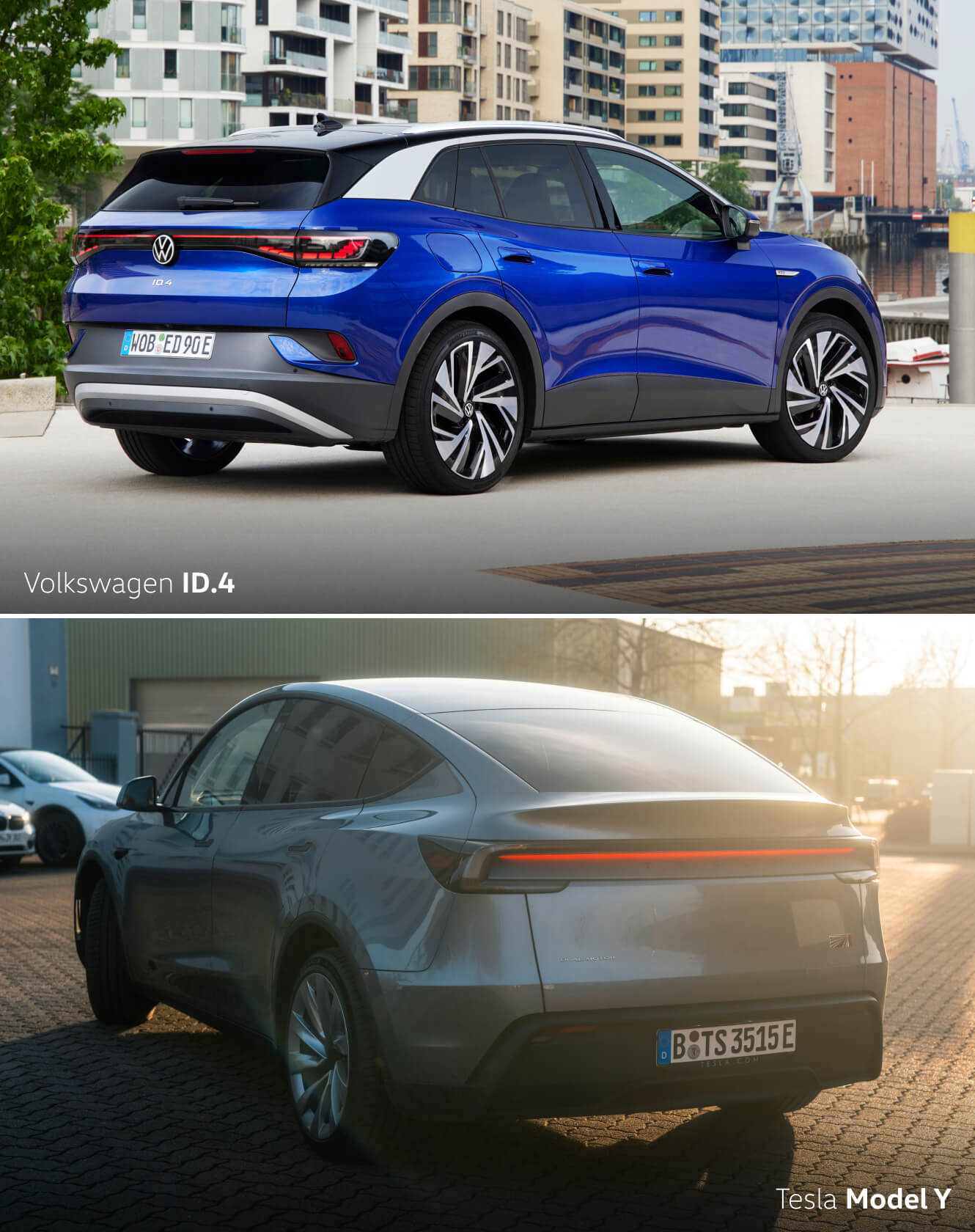 Volkswagen ID.4 vs. Tesla Model Y Comparison: Dimensions