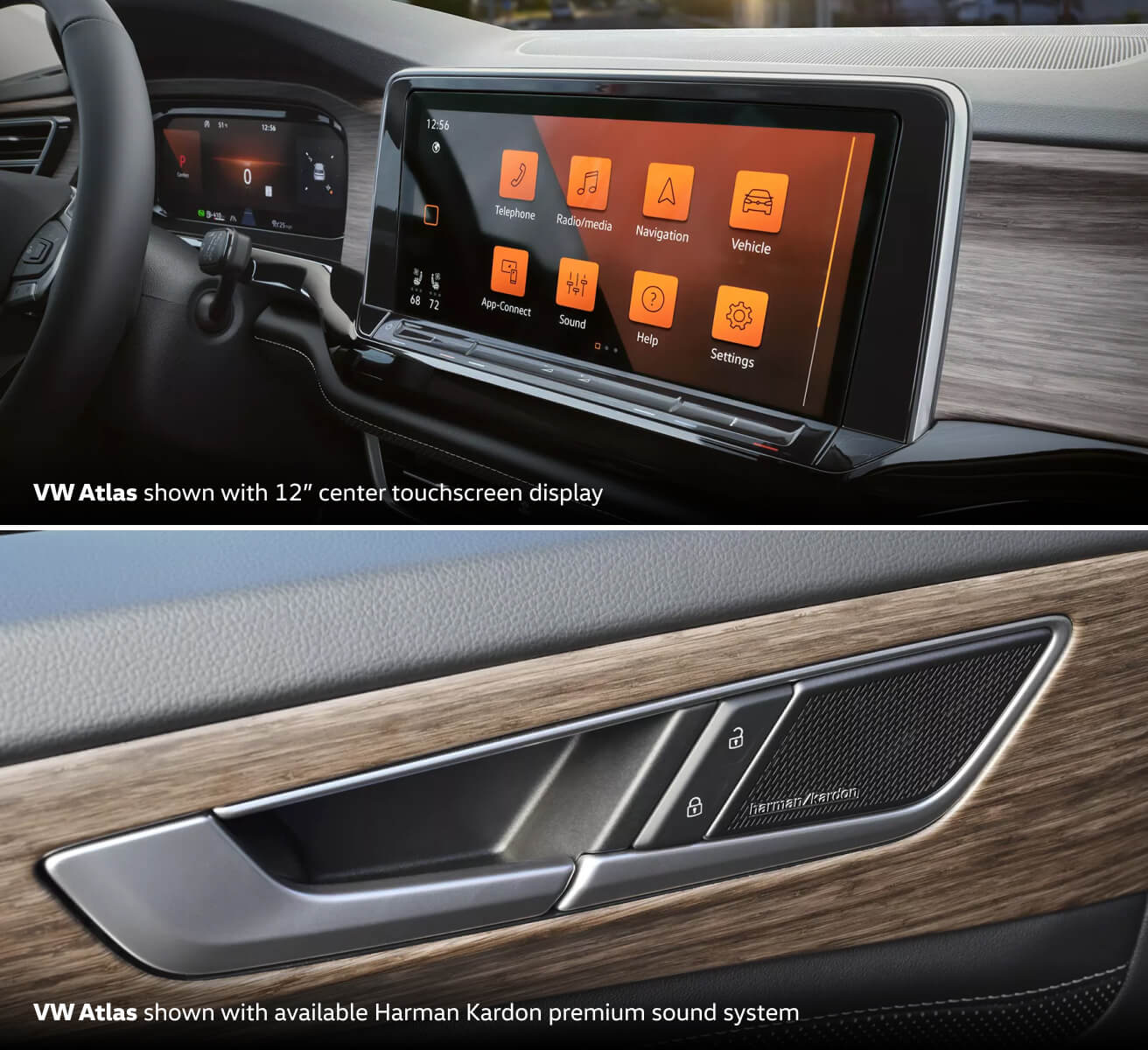Volkswagen Atlas vs. Audi Q7: Trims & Features