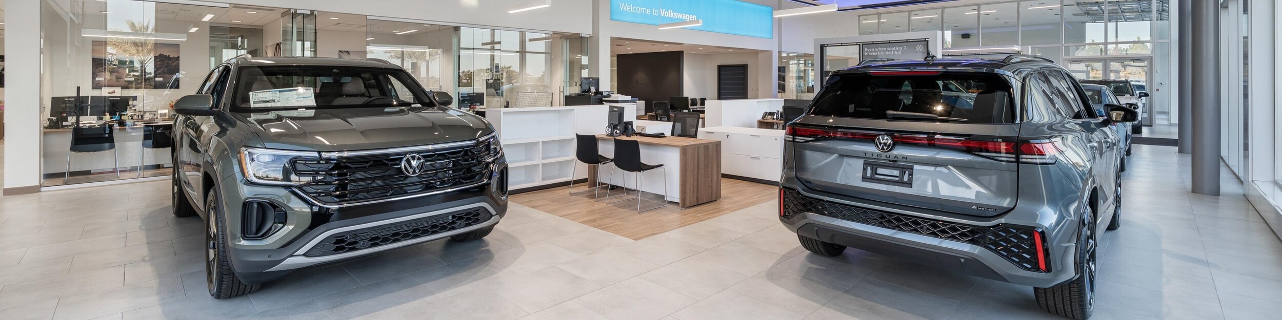 Volkswagen Taos exterior showing lease special