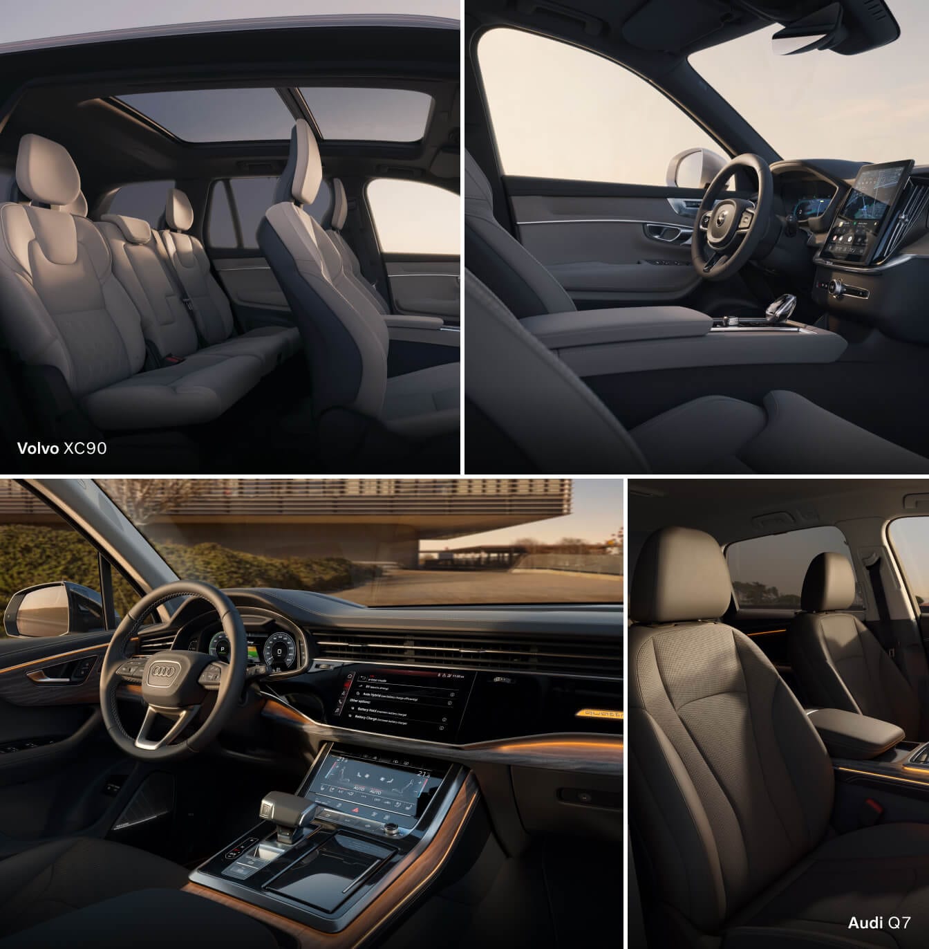 Volvo XC90 vs. Audi Q7 Interior