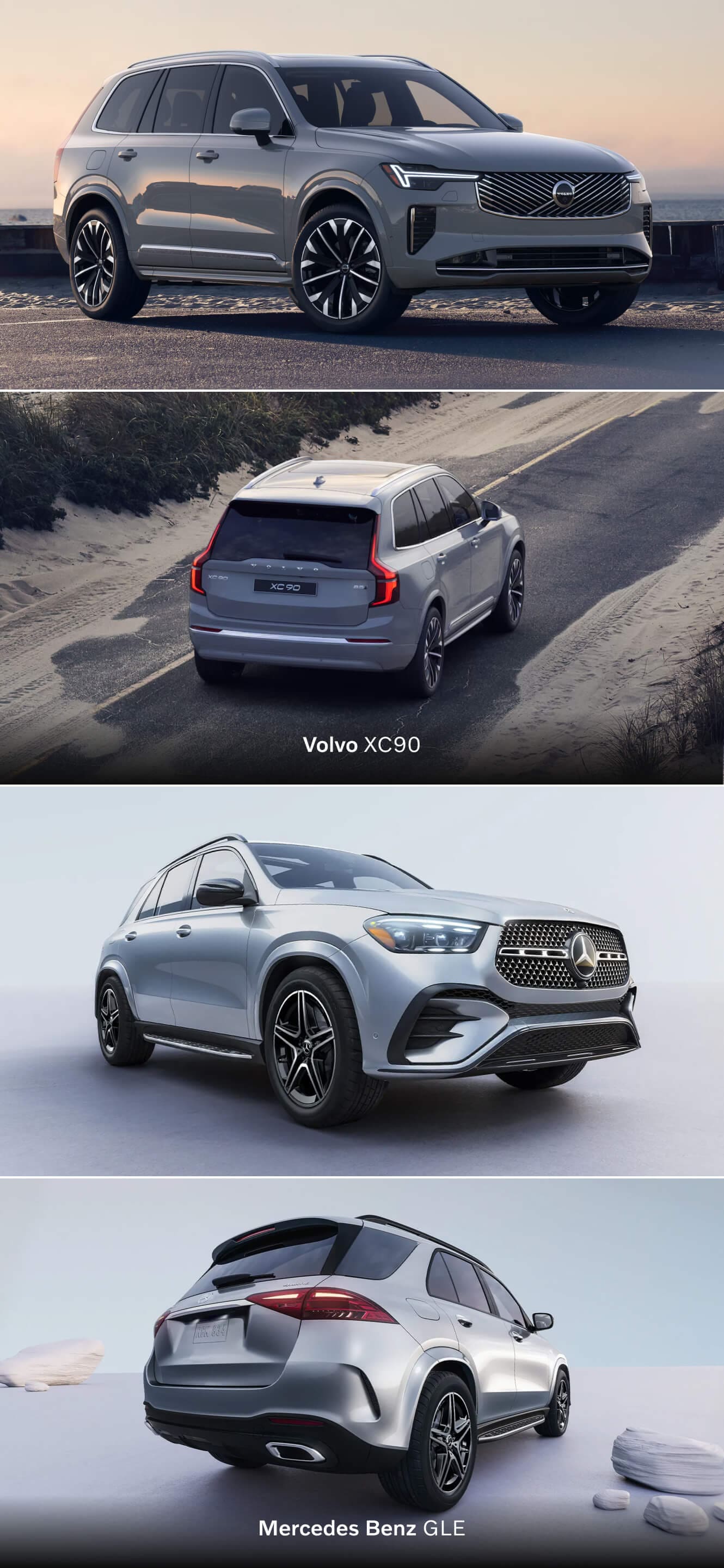 Volvo XC90 vs. Mercedes-Benz GLE Performance & MPG