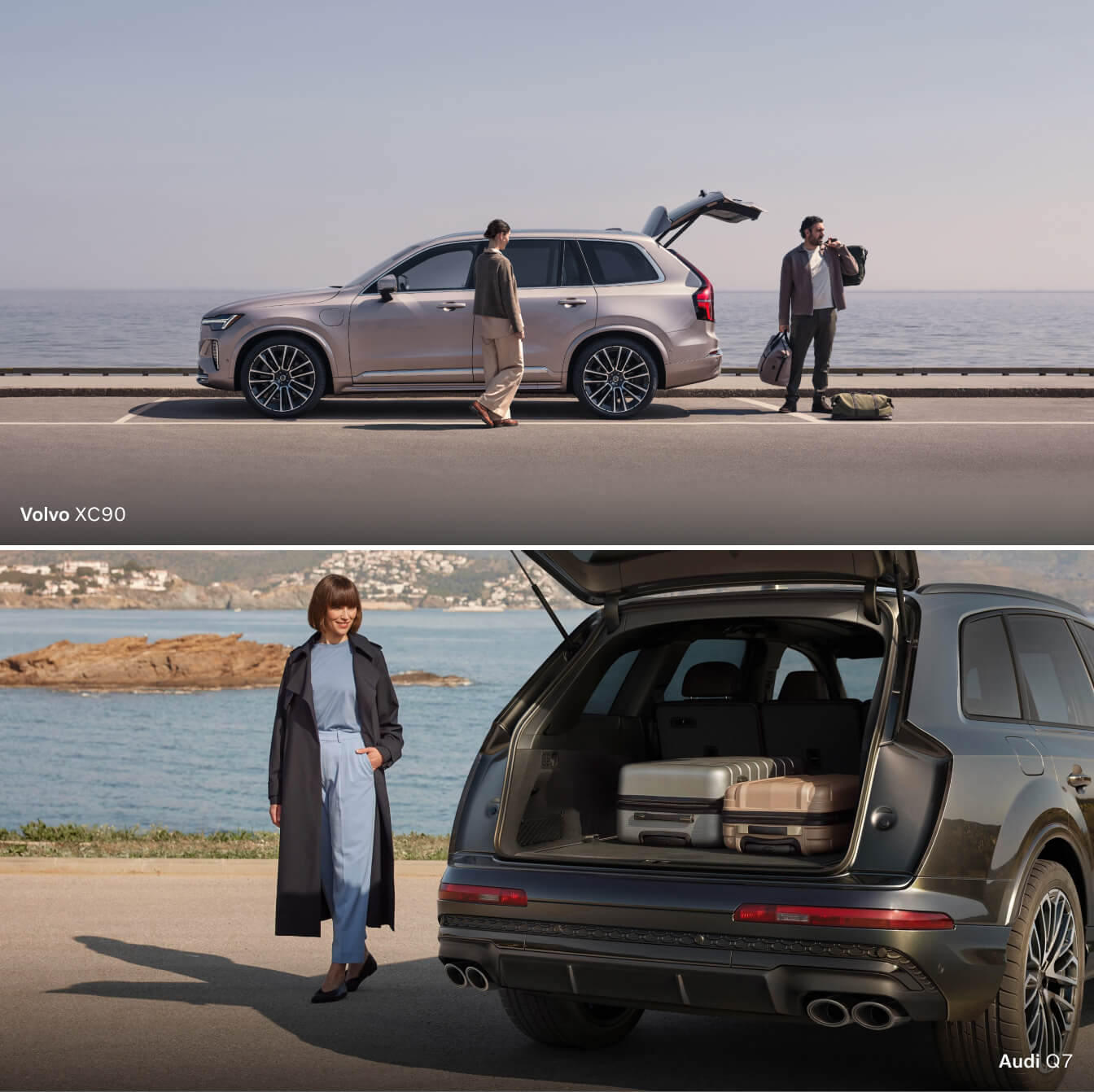 Audi Q7 vs. Volvo XC90 Dimensions and Cargo Space