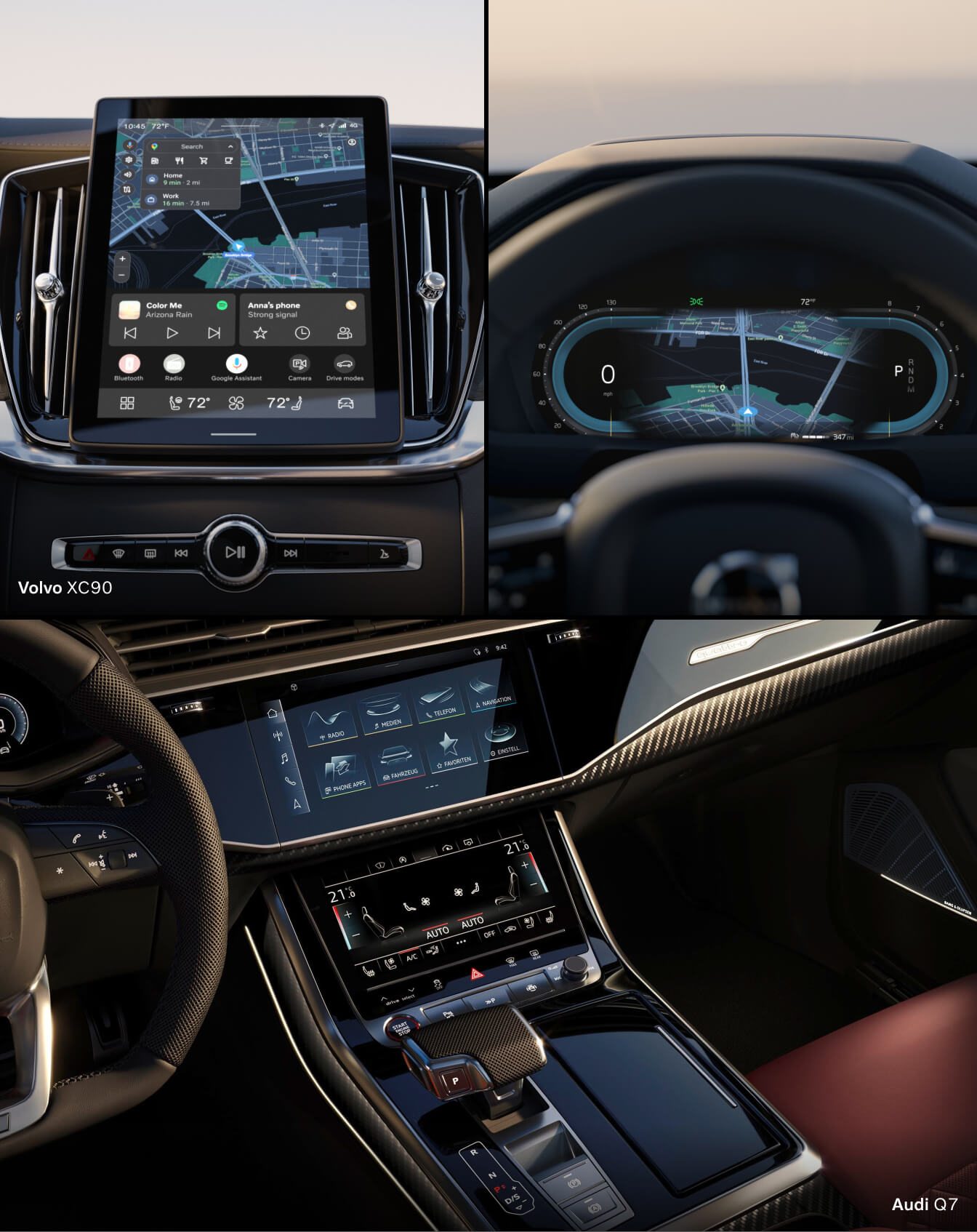 Audi Q7 vs. Volvo XC90 Technology