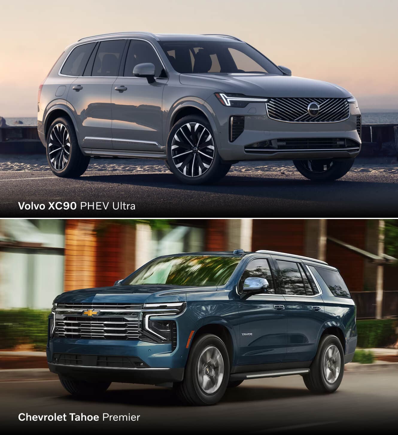 Volvo XC90 vs. Chevrolet Tahoe Trims
