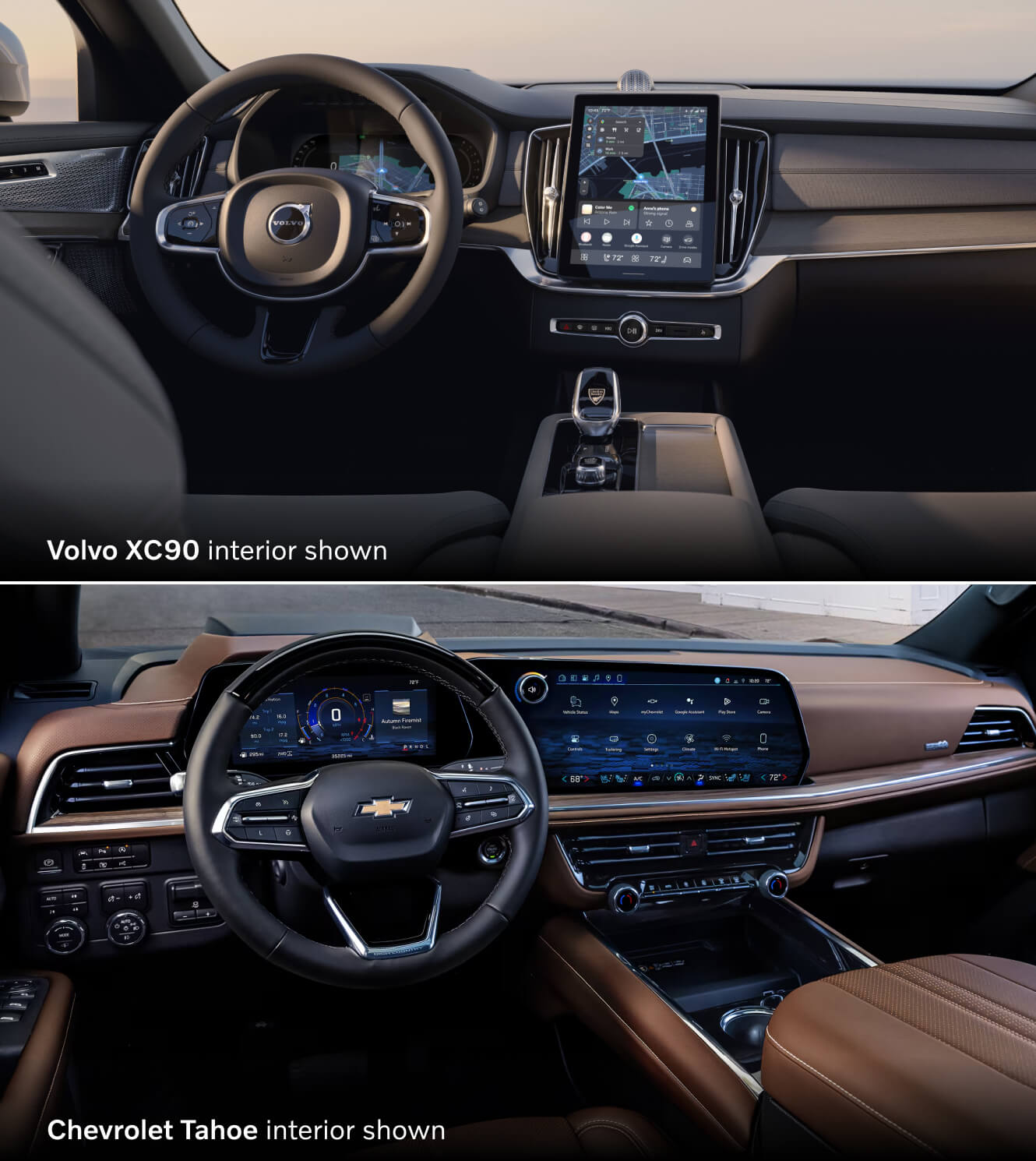 Volvo XC90 vs. Chevrolet Tahoe Interior