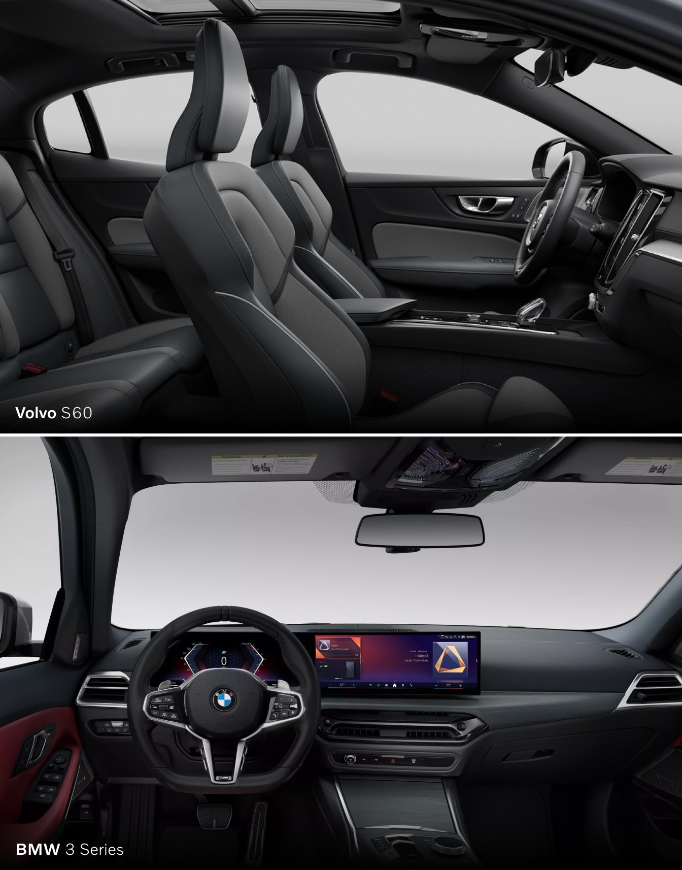 Volvo S60 vs. BMW 3 Series Interior