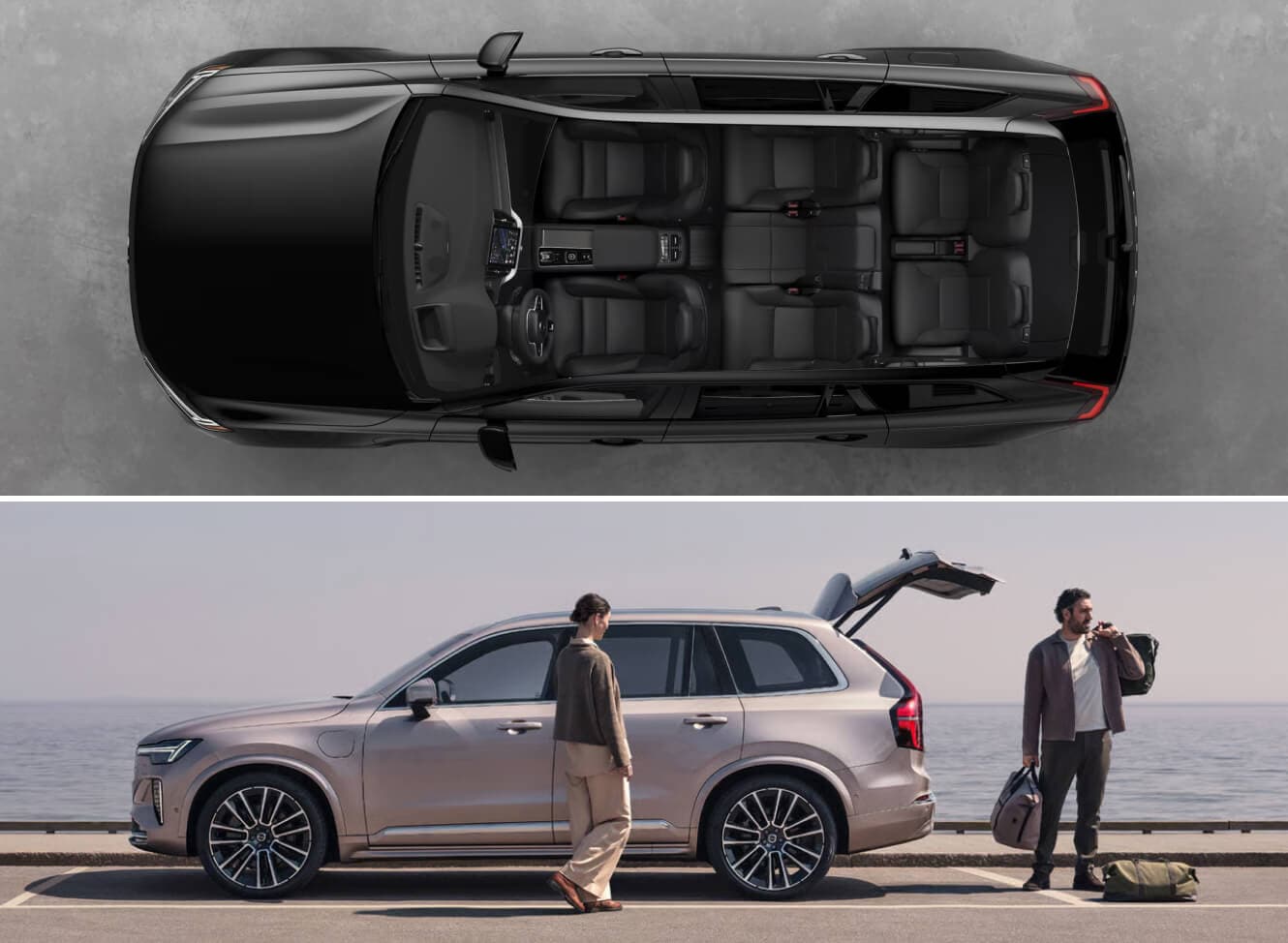 Volvo XC90 Mild-Hybrid vs. Plug-in Hybrid Cargo Space and Dimensions