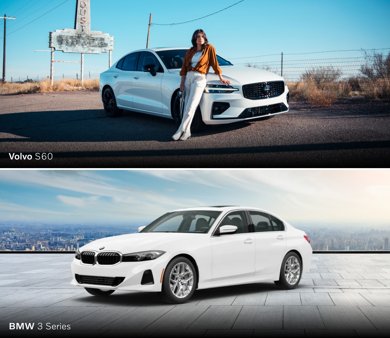 BMW 3 Series vs. Volvo S60 Dimensions