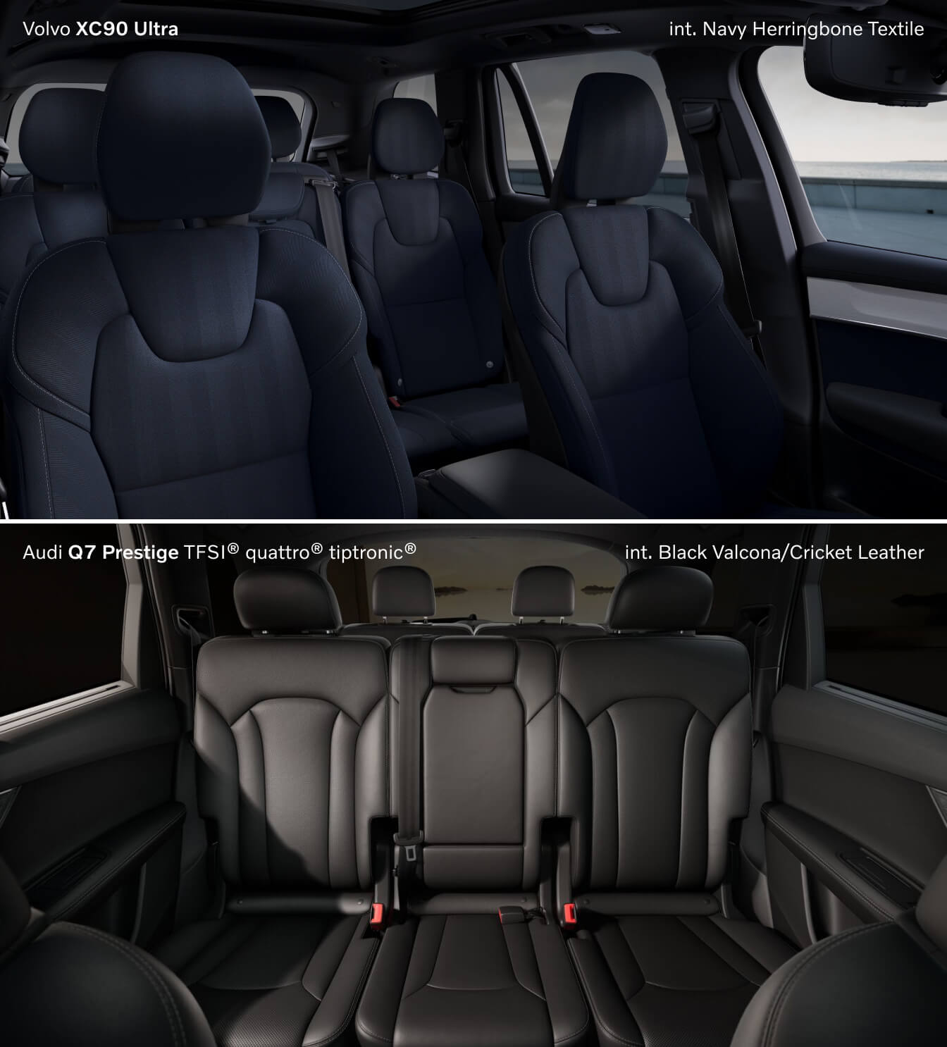 Volvo XC90 vs. Audi Q7 Interior