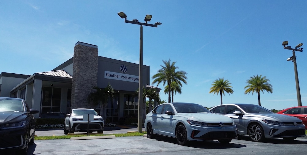 Certified pre-owned VW inventory grid at Gunther Volkswagen Pompano Beach Florida