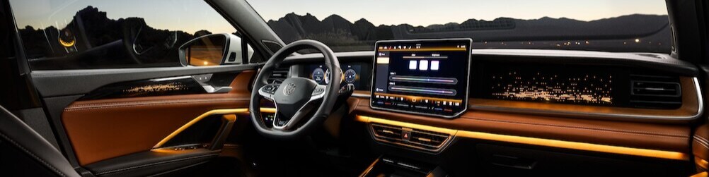 Volkswagen Tiguan technology and driver-assistance features at Gunther Volkswagen Pompano Beach
