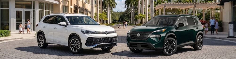 VW Tiguan vs Nissan Rogue comparison in Pompano Beach
