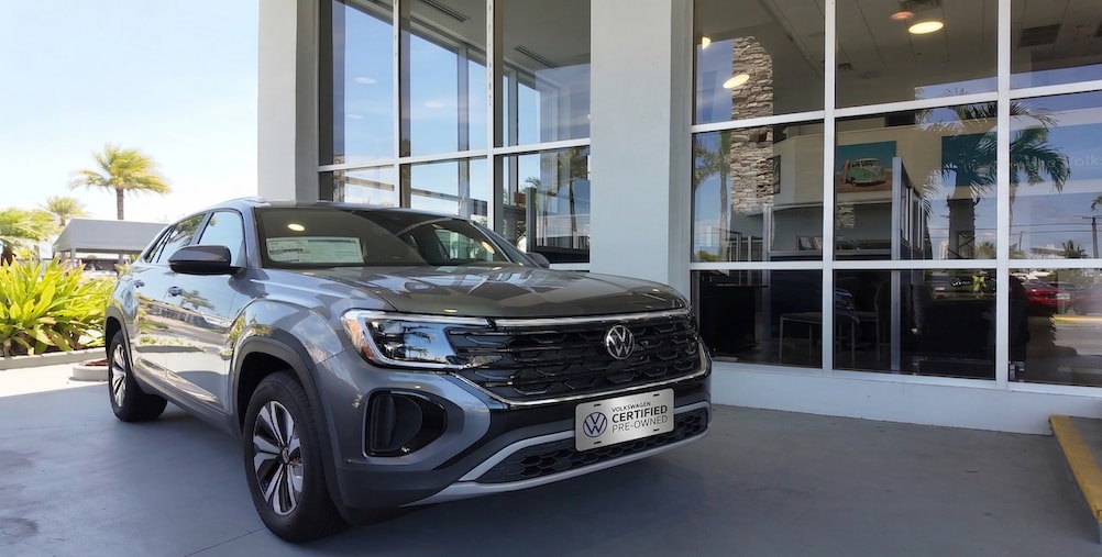 Certified pre-owned VW inventory grid at Gunther Volkswagen Pompano Beach Florida