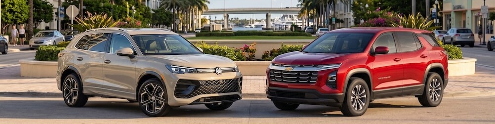 VW Tiguan vs Chevy Equinox comparison in Pompano Beach