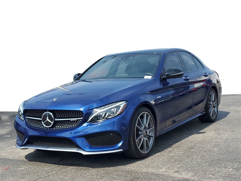 Used 2018 Mercedes-Benz C-Class Sedan AMG C43 with VIN 55SWF6EB7JU249922 for sale in Hialeah, FL