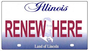 Illinois License Plate Renewel