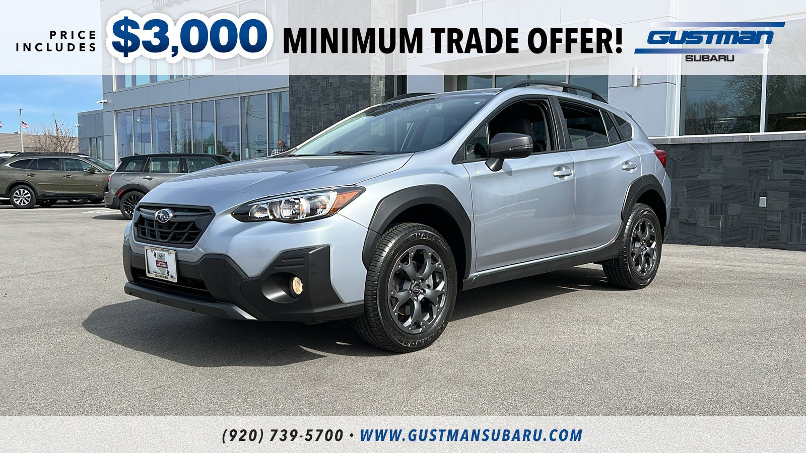 Used 2021 Subaru Crosstrek Sport with VIN JF2GTHRC7MH243606 for sale in Appleton, WI