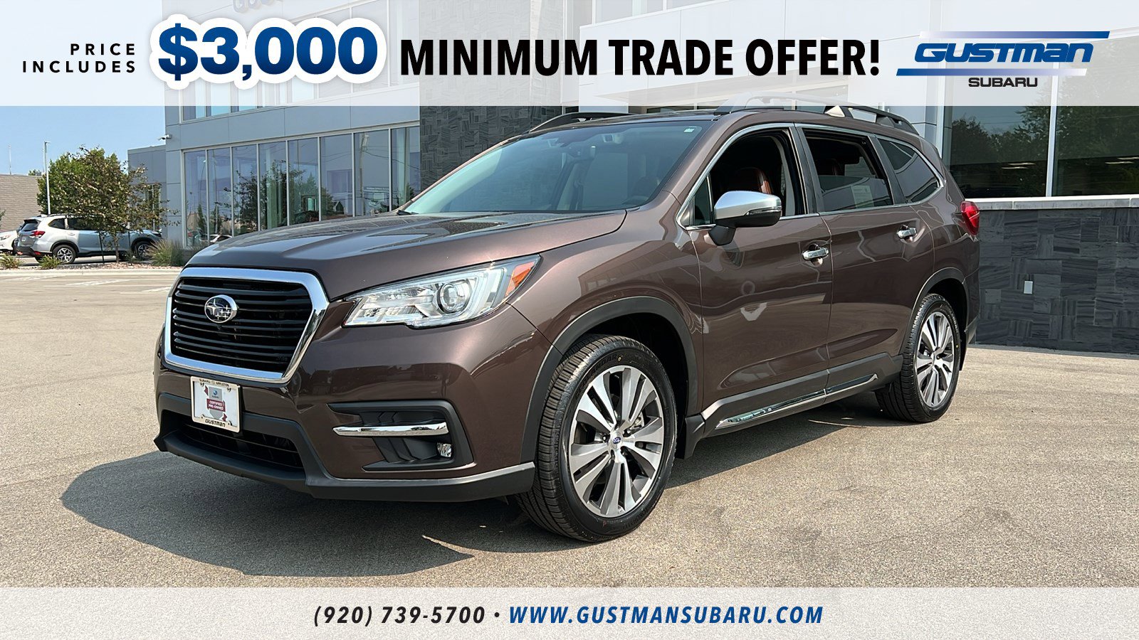 Used 2020 Subaru Ascent Touring with VIN 4S4WMARD9L3419263 for sale in Appleton, WI