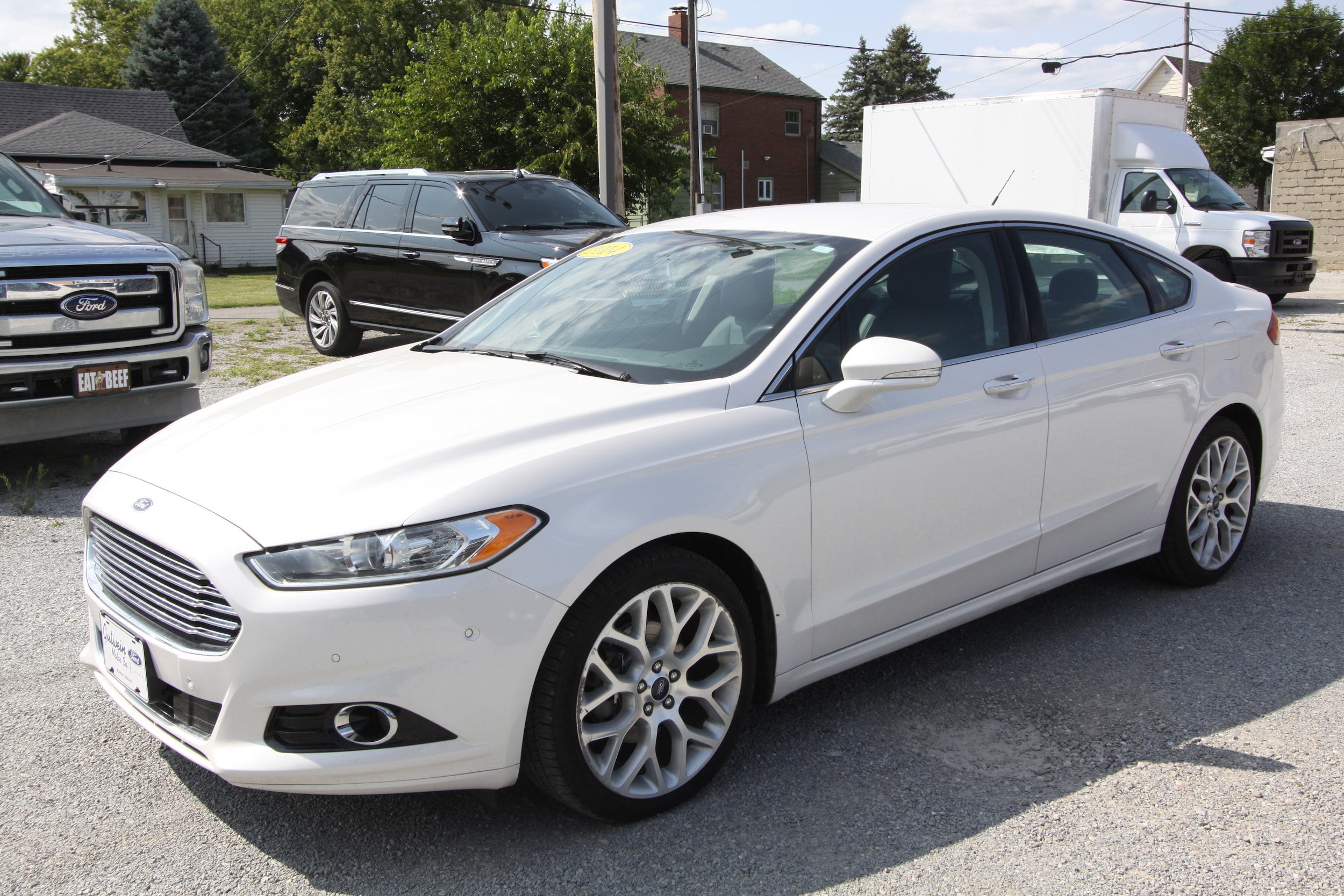 Used 2014 Ford Fusion Titanium with VIN 3FA6P0D90ER396345 for sale in Monon, IN