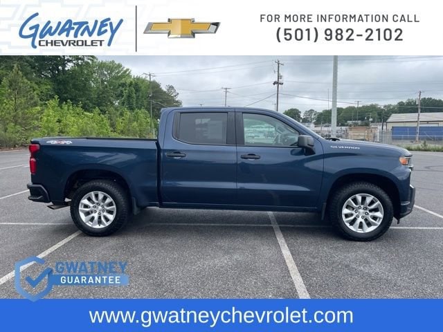 Used 2022 Chevrolet Silverado 1500 Limited Custom with VIN 3GCPYBEK7NG148369 for sale in Little Rock