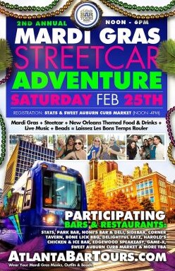 Mardi Gras Streetcar Adventure Atlanta