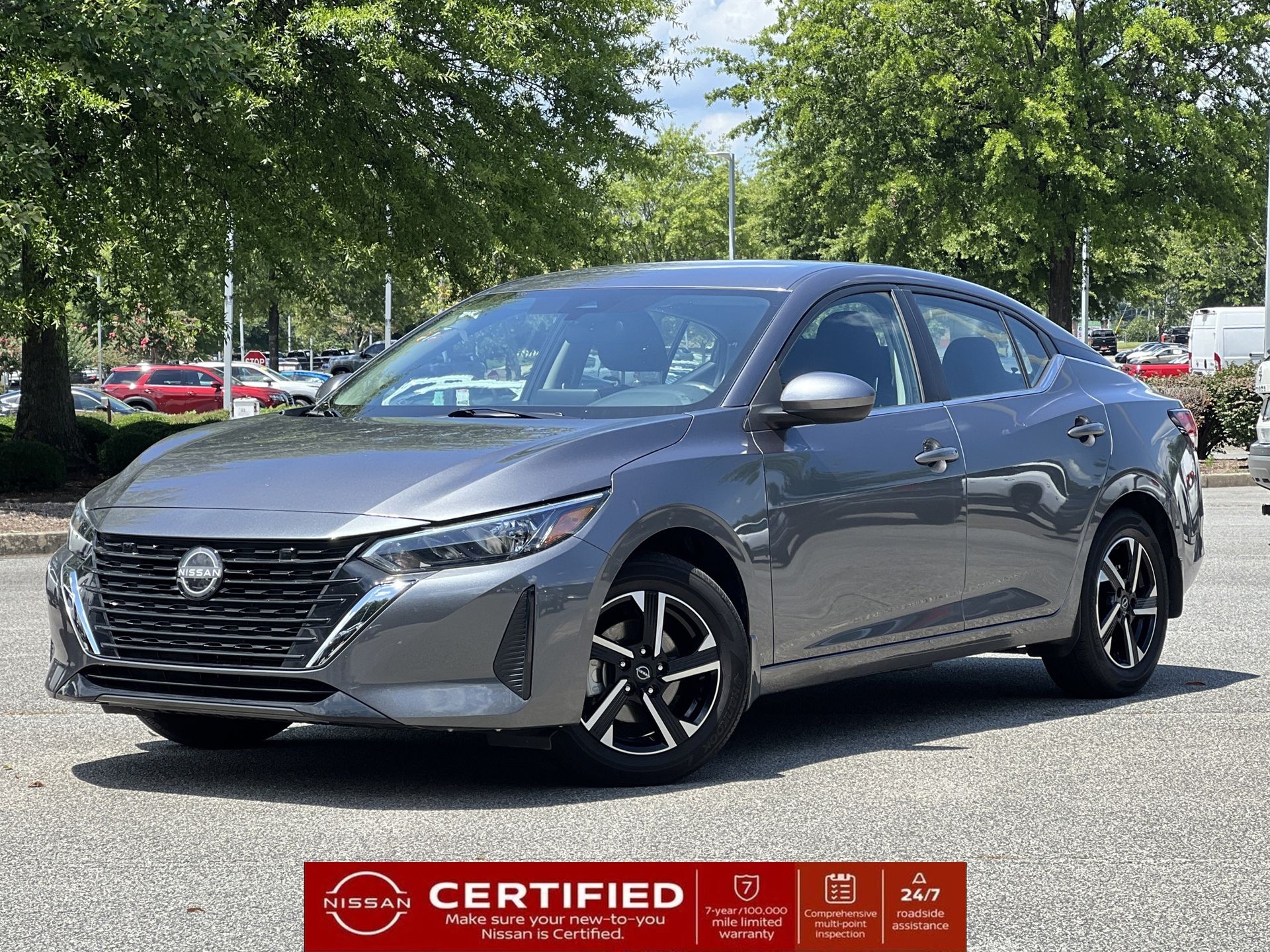 Gray (Gun Metallic) 2025 Nissan Sentra Sedan Front-Wheel Drive Continuously Variable Transmission