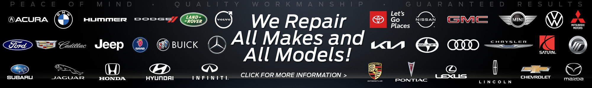 We Repair All Makes And Models