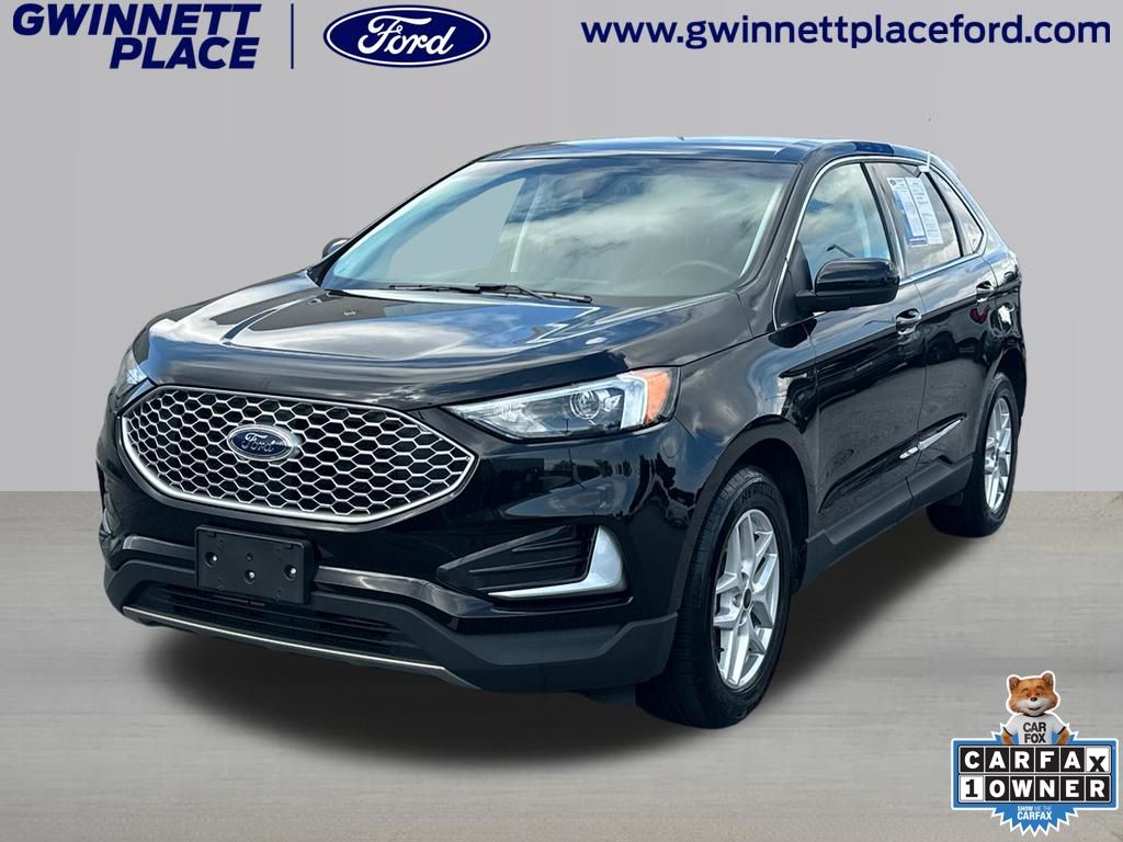 Agate Black 2024 Ford Edge SEL AWD SUV / Crossover All-Wheel Drive Automatic