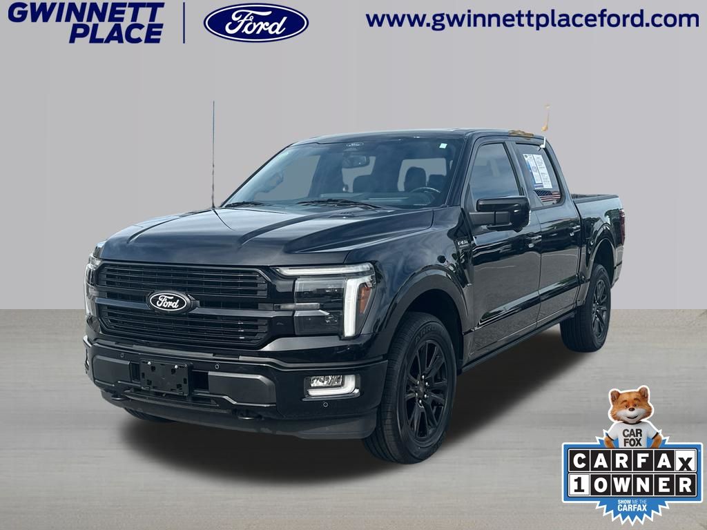 Agate Black 2024 Ford F-150 Platinum SuperCrew 4WD Pickup Truck Four-Wheel Drive Automatic