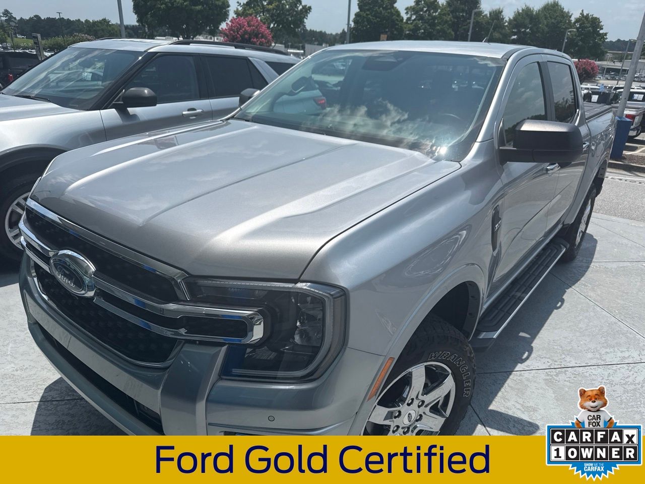Iconic Silver 2024 Ford Ranger Pickup Truck Four-Wheel Drive Automatic