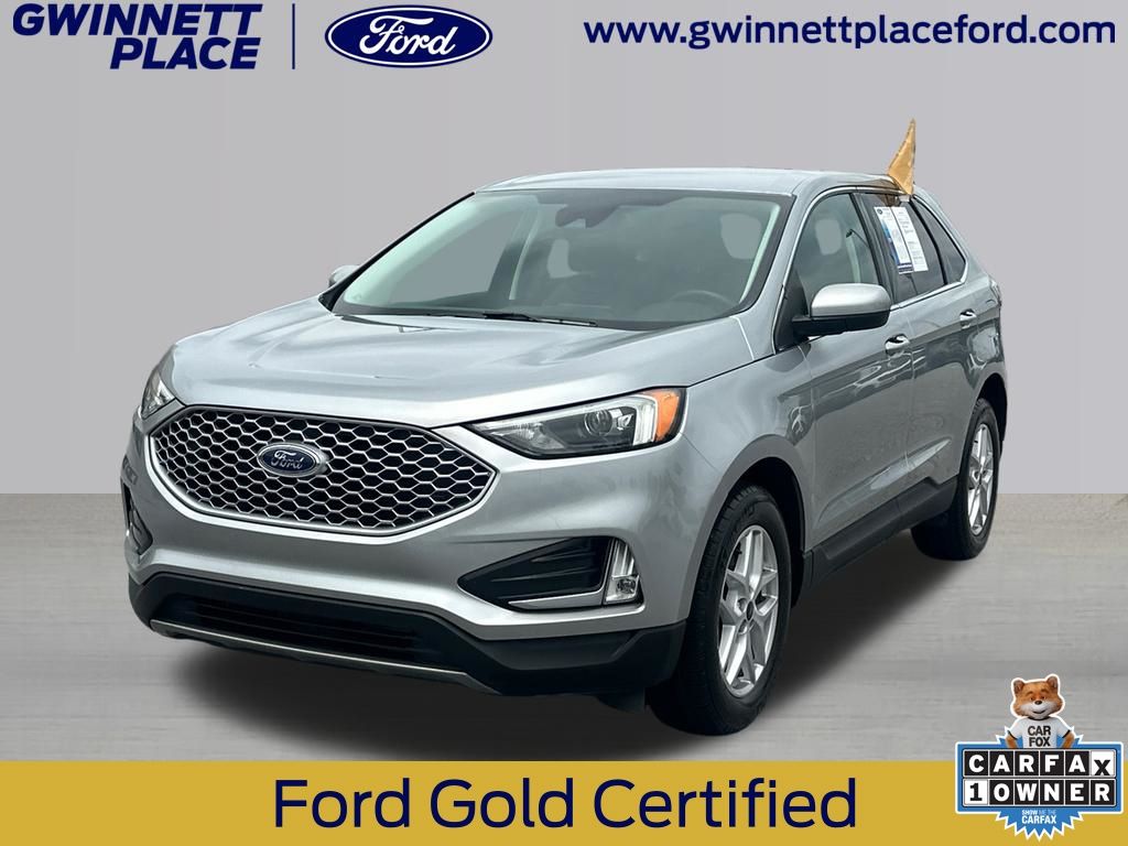 Iconic Silver 2023 Ford Edge SEL AWD SUV / Crossover All-Wheel Drive Automatic