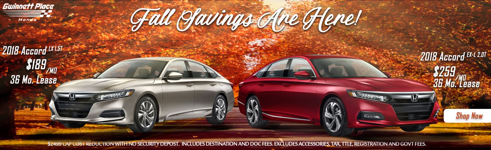 Place Honda serving Duluth Atlanta 2018 Accord, Civic, CR