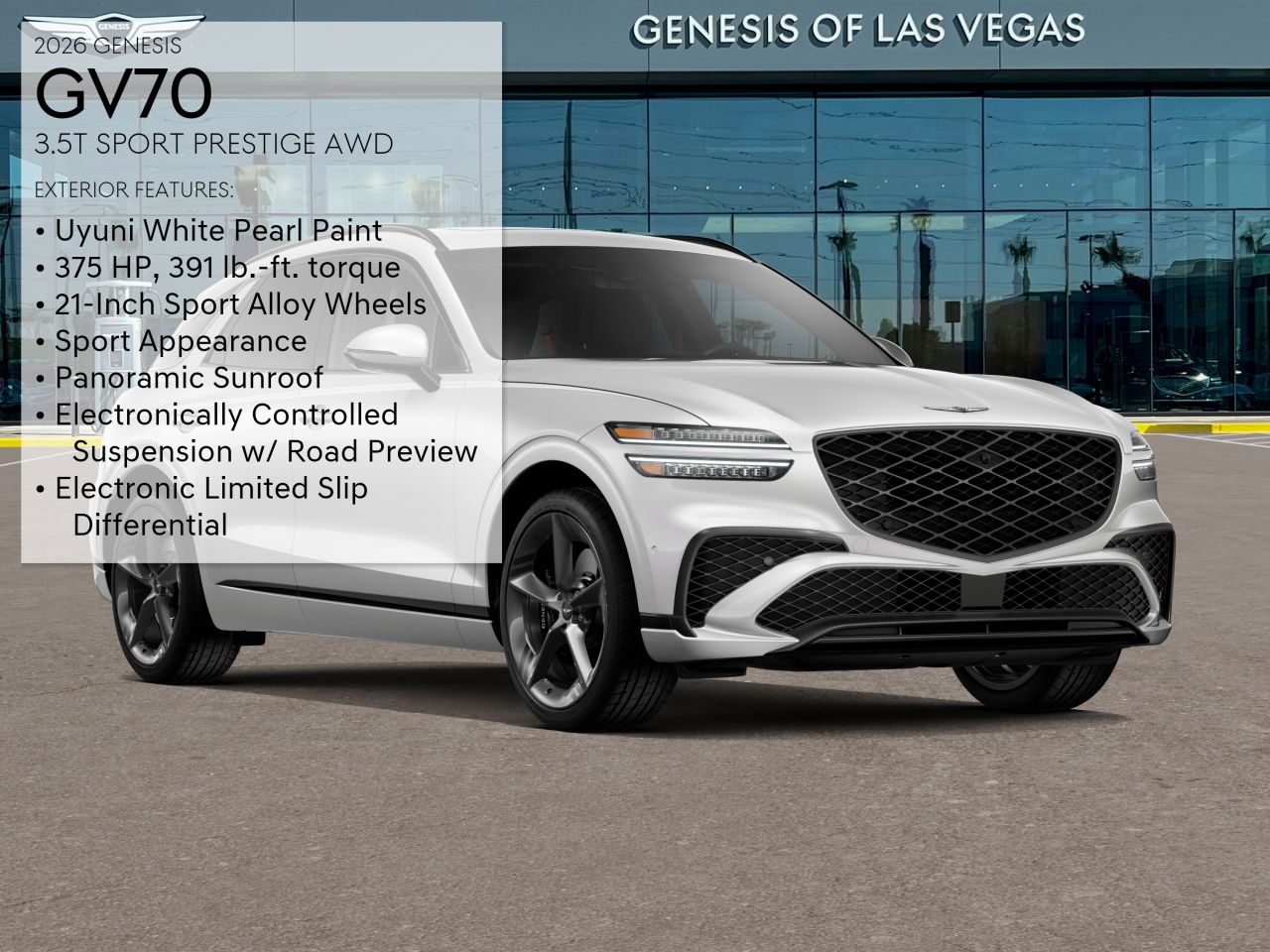 2026 Genesis GV70 3.5T Sport Prestige photo 2