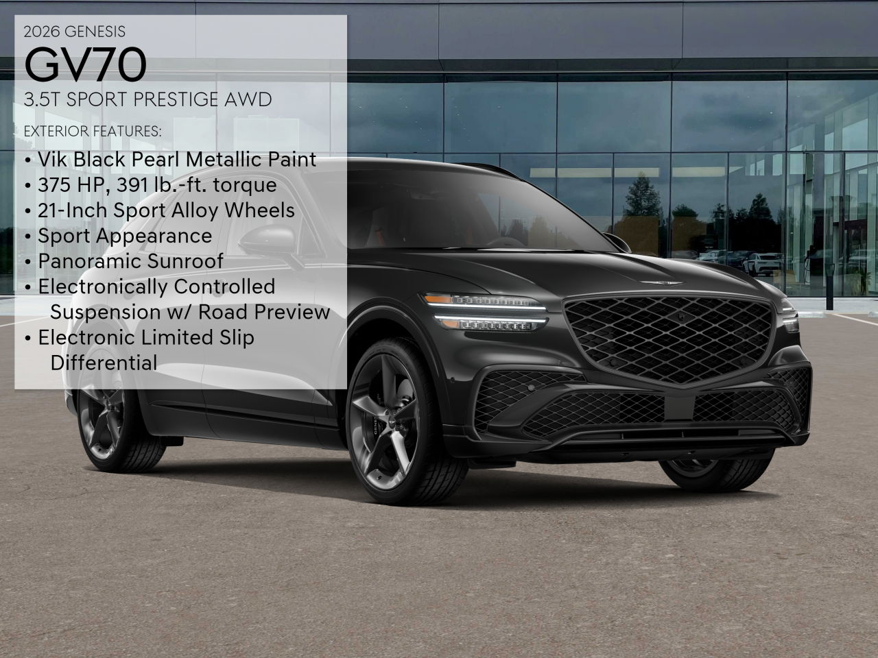 2026 Genesis GV70 3.5T Sport Prestige photo 2